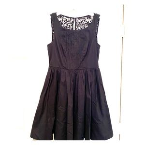 Anthropologie Navy Lace Dress